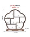 雞翅木梅花形 博古架 擺件架 展示架
